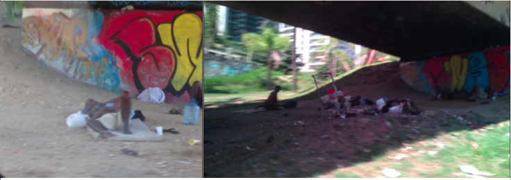 morradores de rua na barra